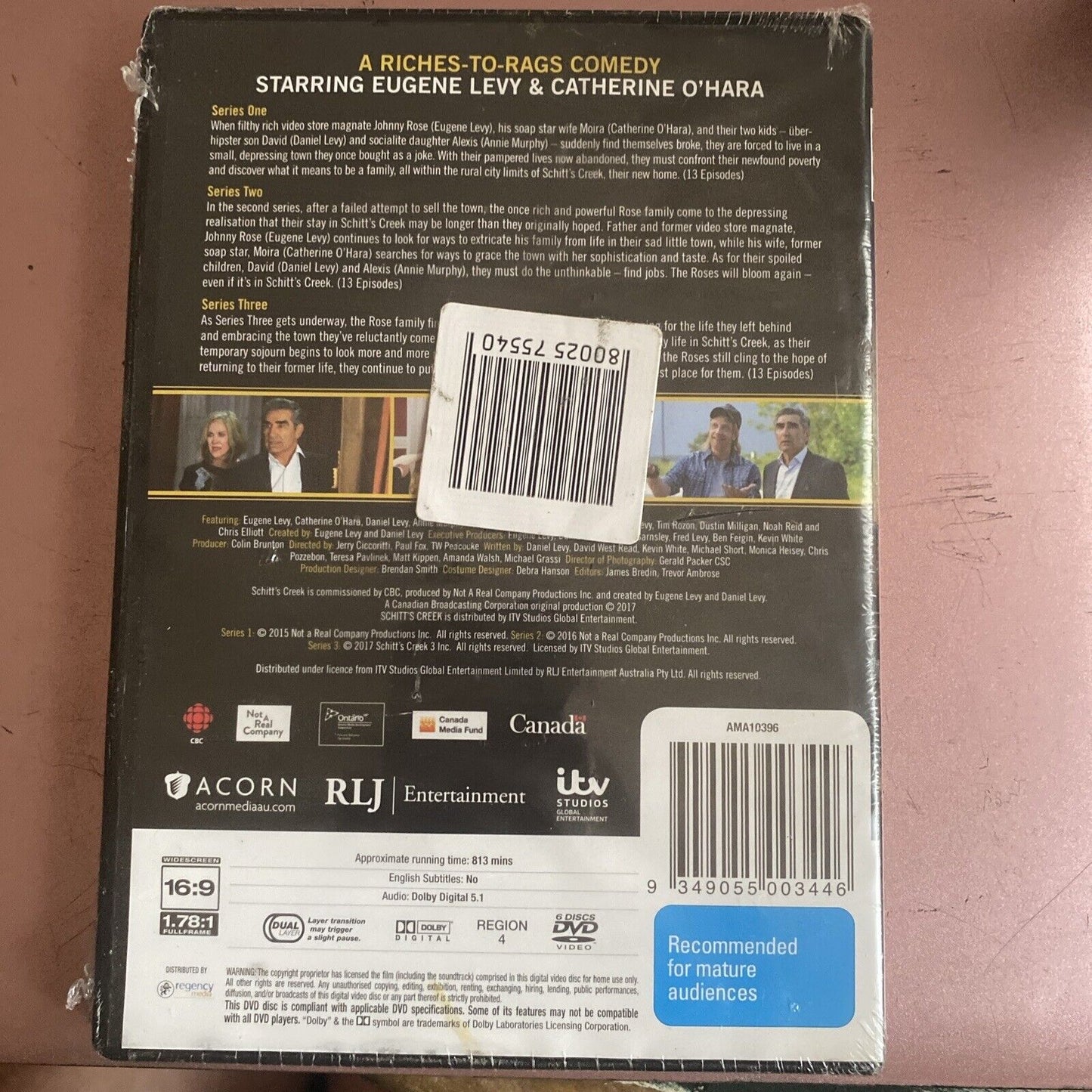 DVD SCHITTS CREEK Series 1 2 & 3 Eugene Levy O’Hara Sitcom 6 Discs R4 Sealed NEW