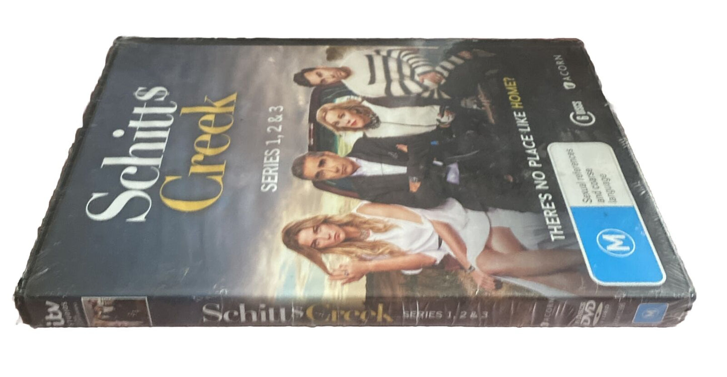 DVD SCHITTS CREEK Series 1 2 & 3 Eugene Levy O’Hara Sitcom 6 Discs R4 Sealed NEW