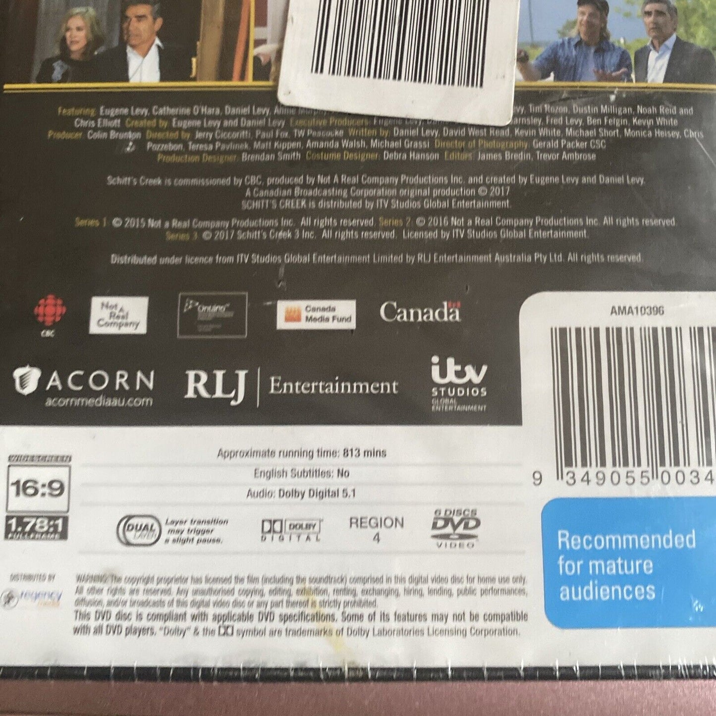 DVD SCHITTS CREEK Series 1 2 & 3 Eugene Levy O’Hara Sitcom 6 Discs R4 Sealed NEW