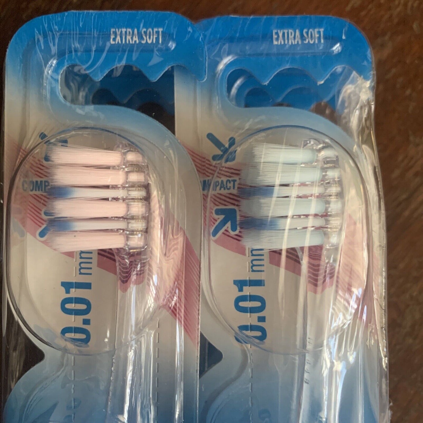 6 Pack ORAL B Toothbrush Ultra Thin Sensitive 3x Lt Blue 3x Lt Pink Sealed NEW
