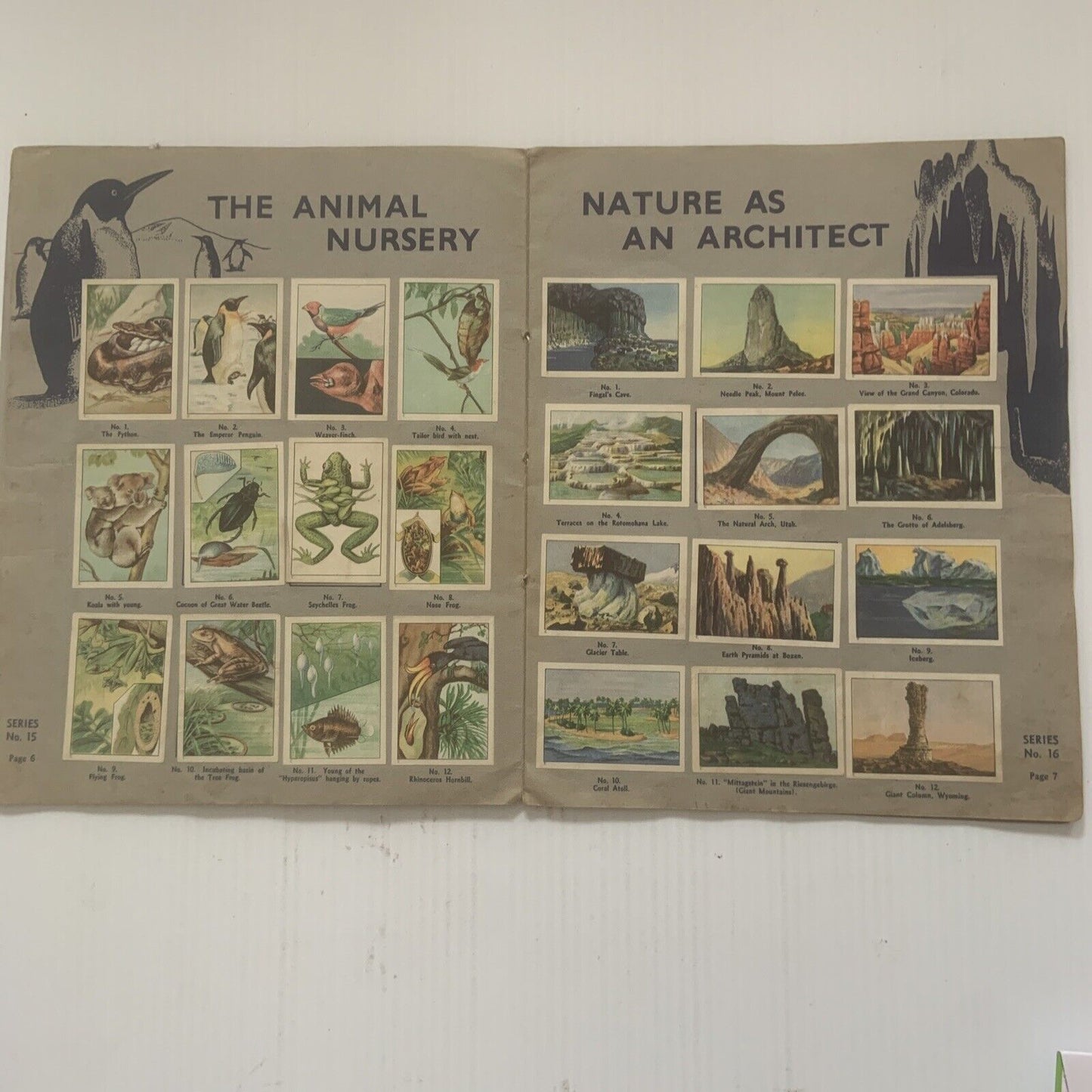 PB Complete Set Nestle’s Picture Stamp Album Wonders of the World V2 1930’s RARE