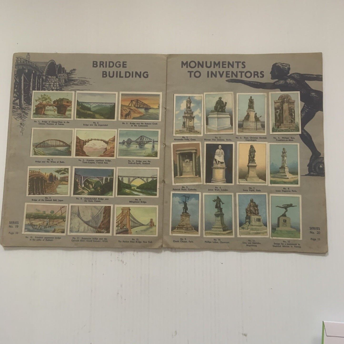 PB Complete Set Nestle’s Picture Stamp Album Wonders of the World V2 1930’s RARE