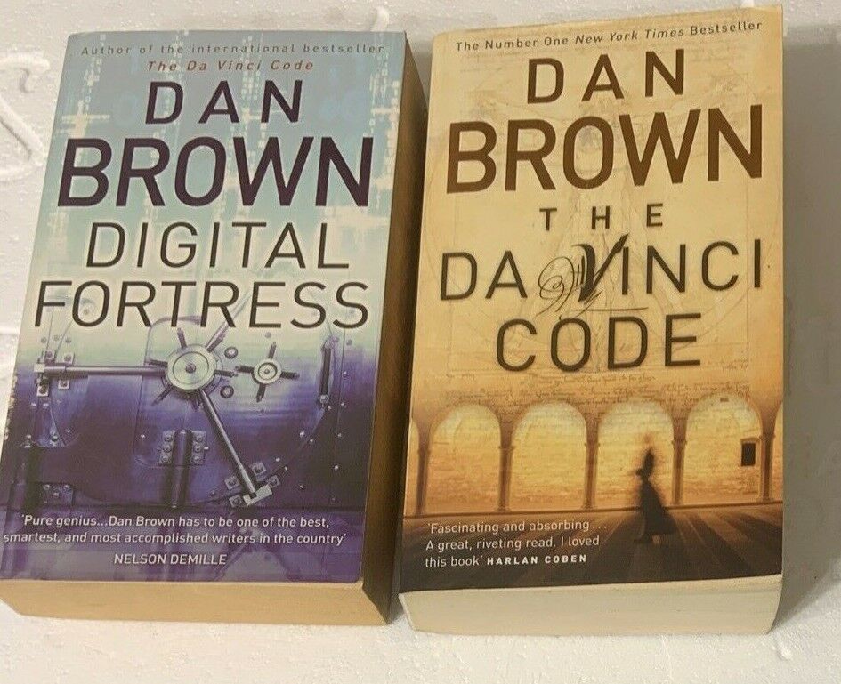 PB Book 2 Book Bundle Lot DAN BROWN The Da Vinci Code Digital Fortress 2004