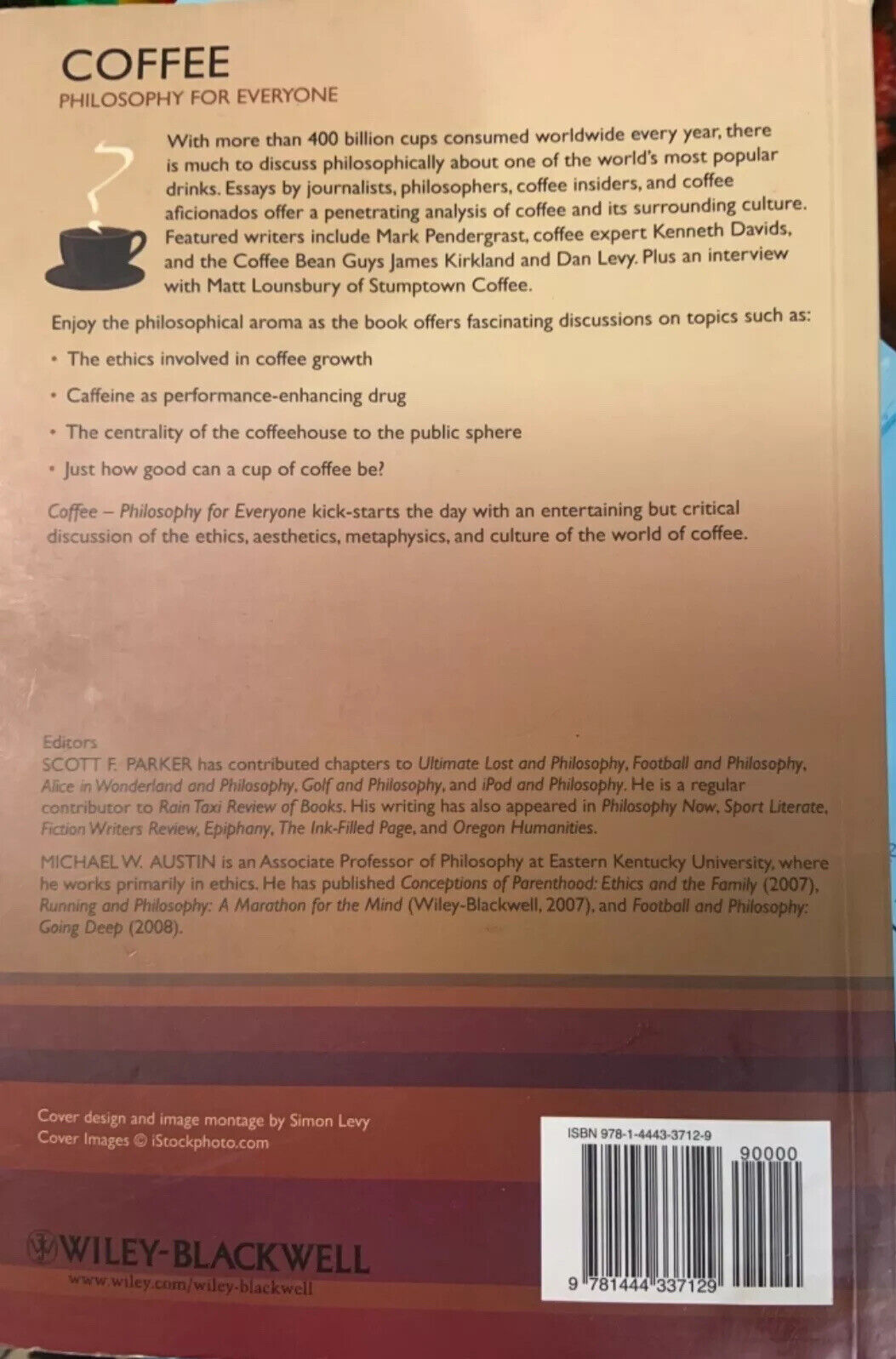 COFFEE Philosophy for Everyone Grounds for Debate by Parker Austen Allhof Book