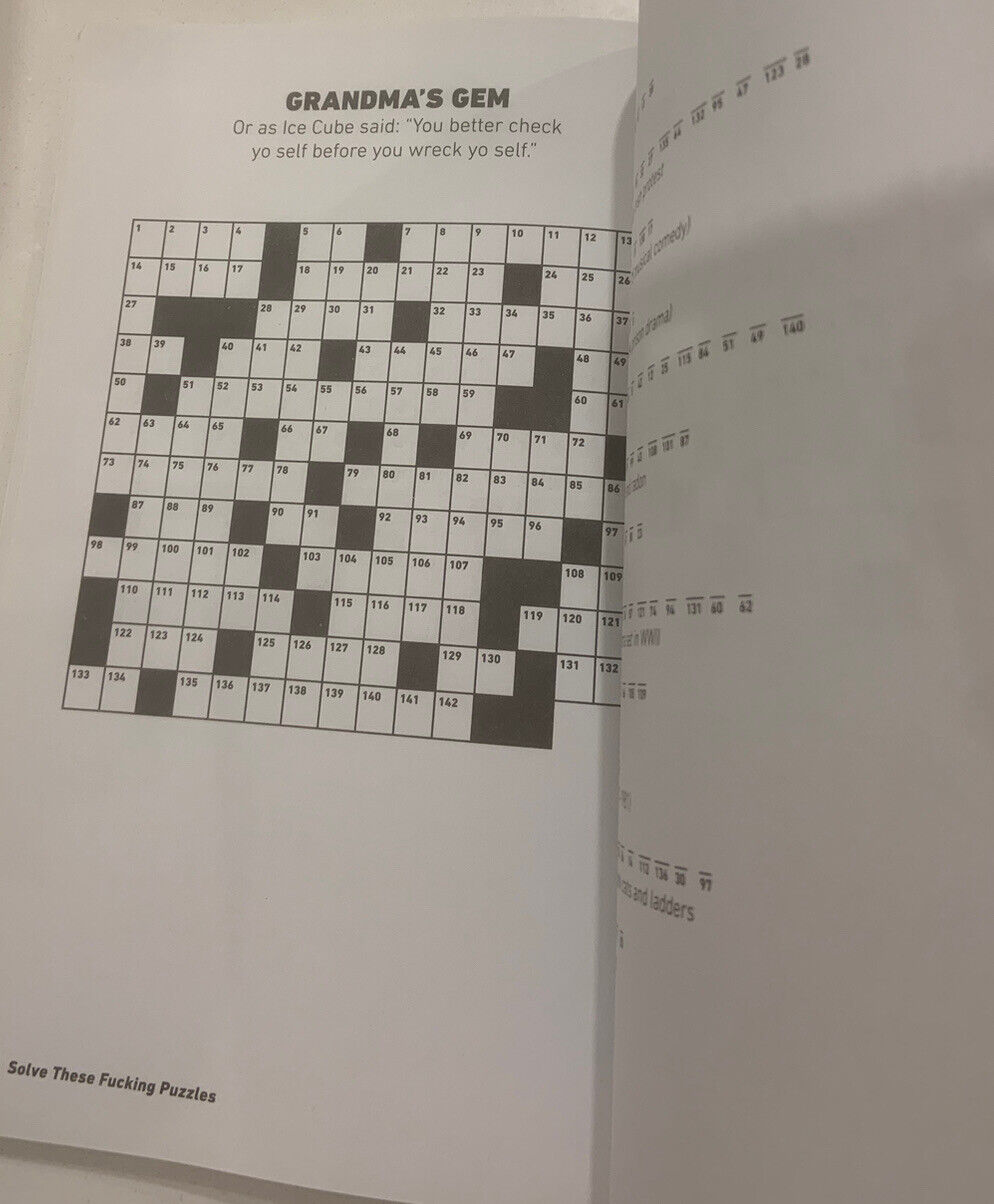 PB Book SOLVE THESE F*CKING PUZZLES Delight Your Salty Gutter Brain Val Garrity