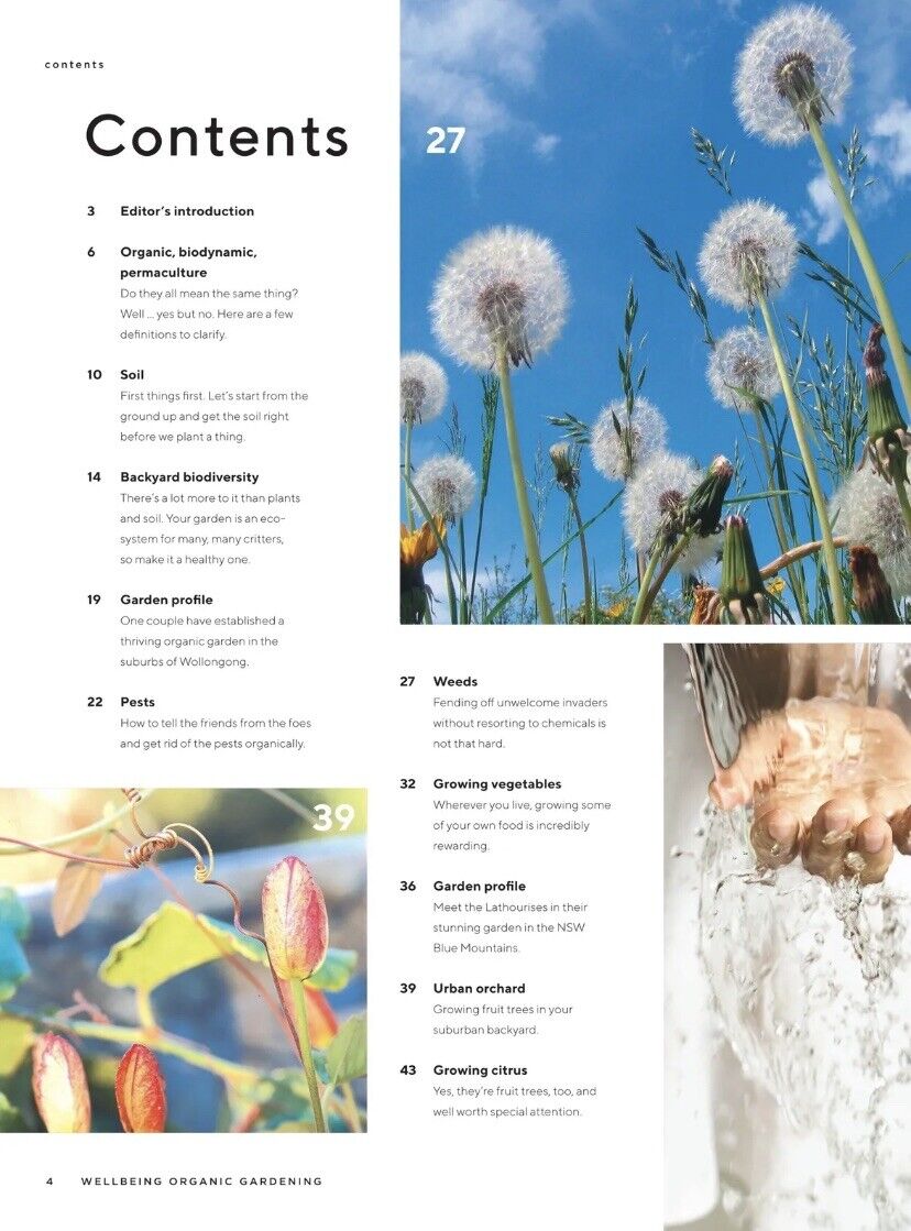 Bookazine WellBeing Organic Gardening Magazine Universal Media Tara Graham NEW