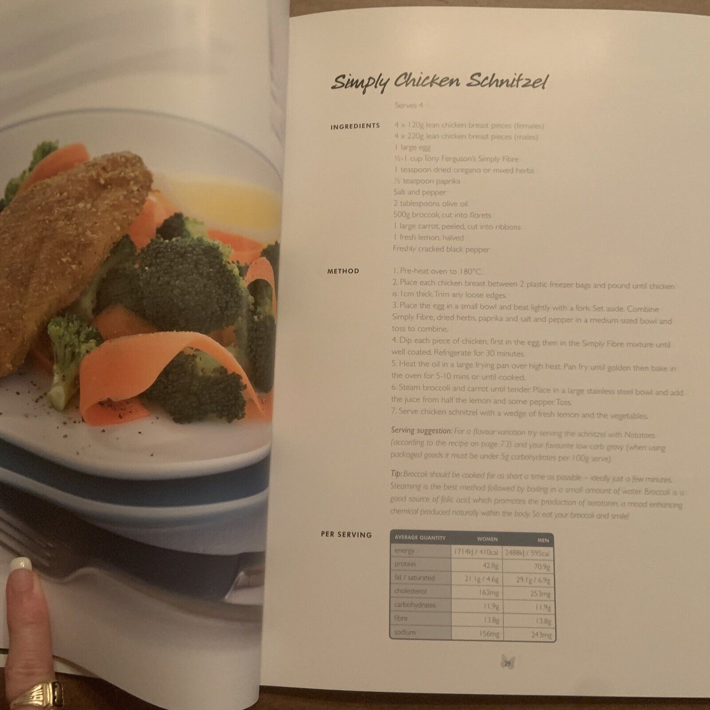 CookBook The Tony Ferguson Cook Book Low GI Good Carb Recipes 2007 Wellbeing PB