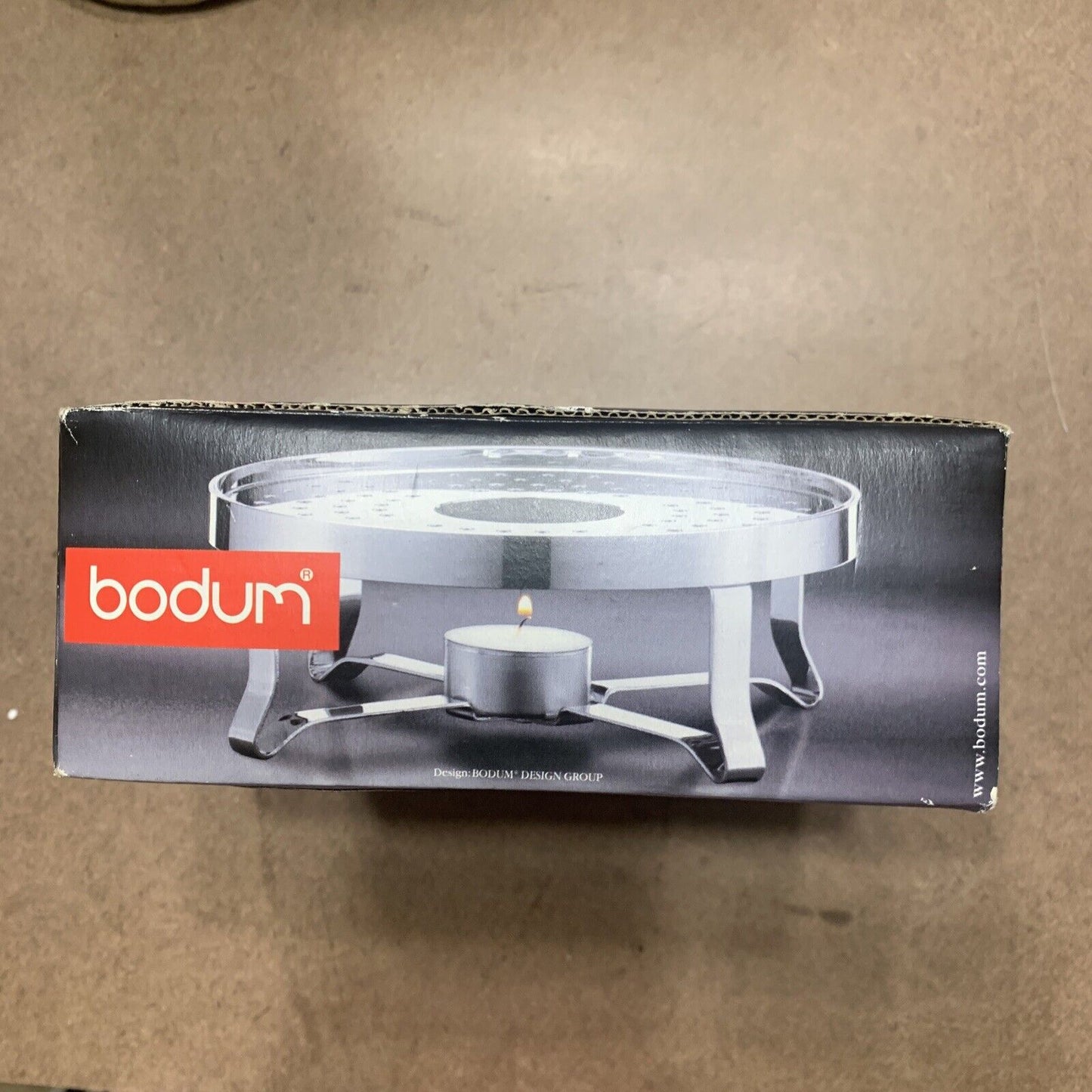 BODUM Chambord Chrome Plated Steel Tea Light Warmer Silver NO 1902 Portugal NEW