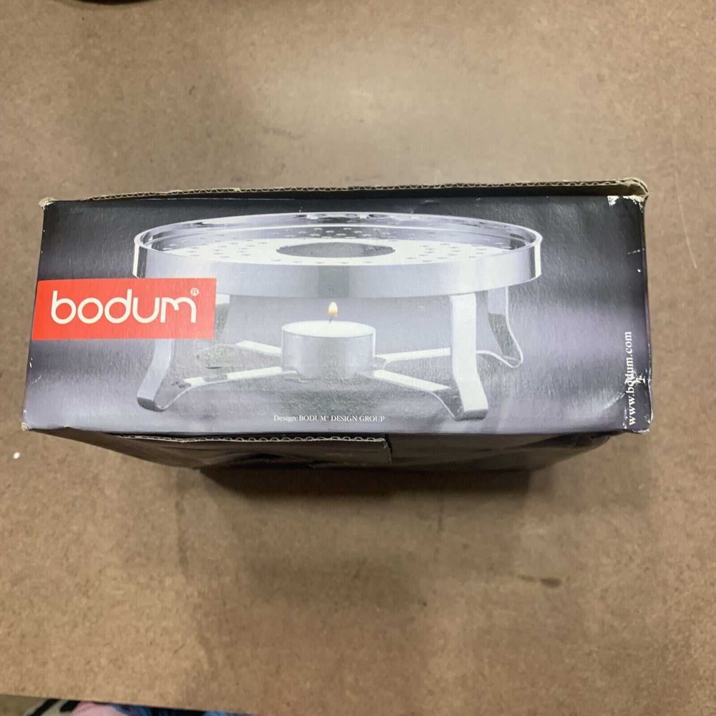 BODUM Chambord Chrome Plated Steel Tea Light Warmer Silver NO 1902 Portugal NEW