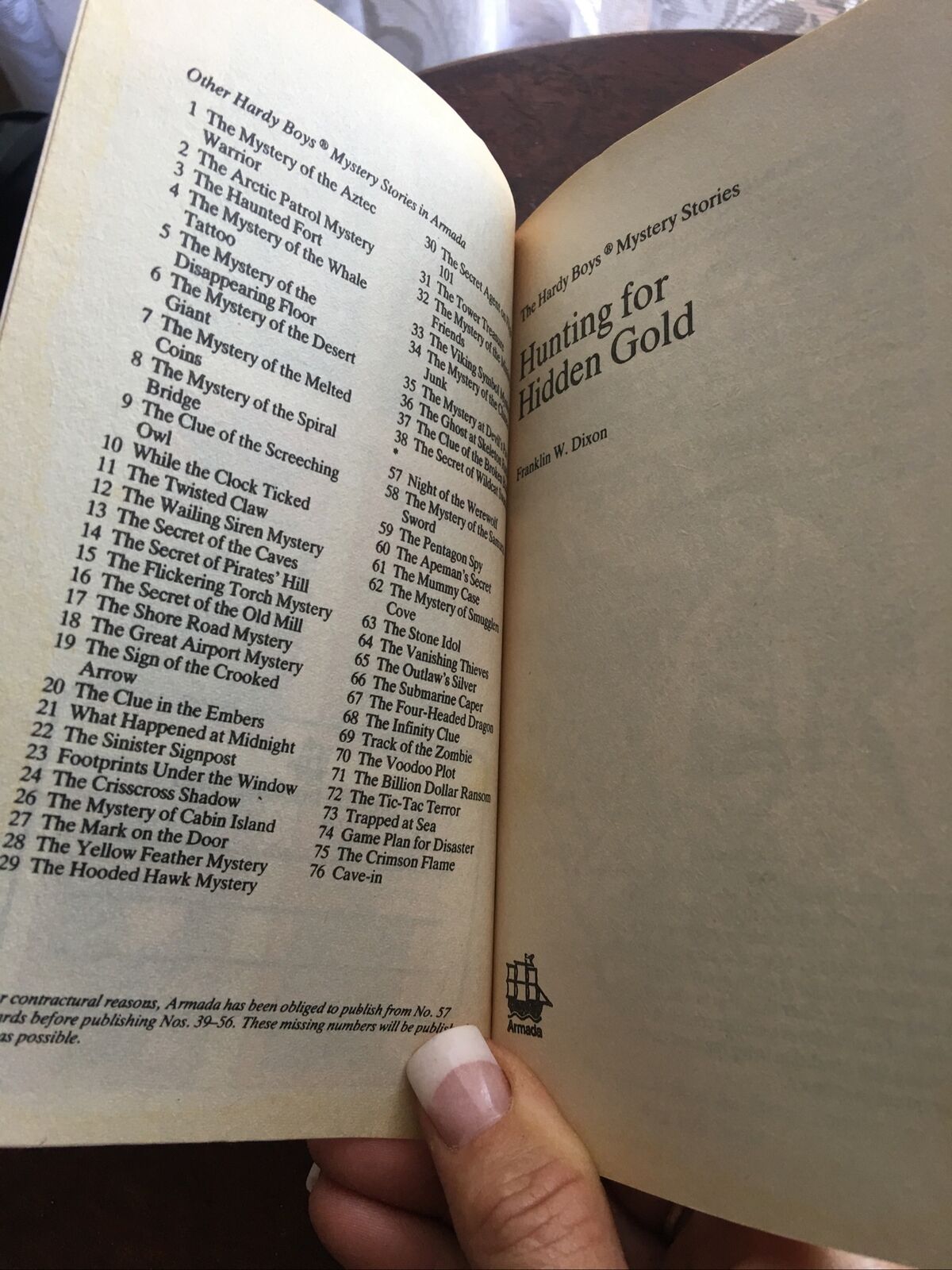 PB Book Hunting for Hidden Gold #25 Hardy Boys Mystery Stories Franklin W Dixon