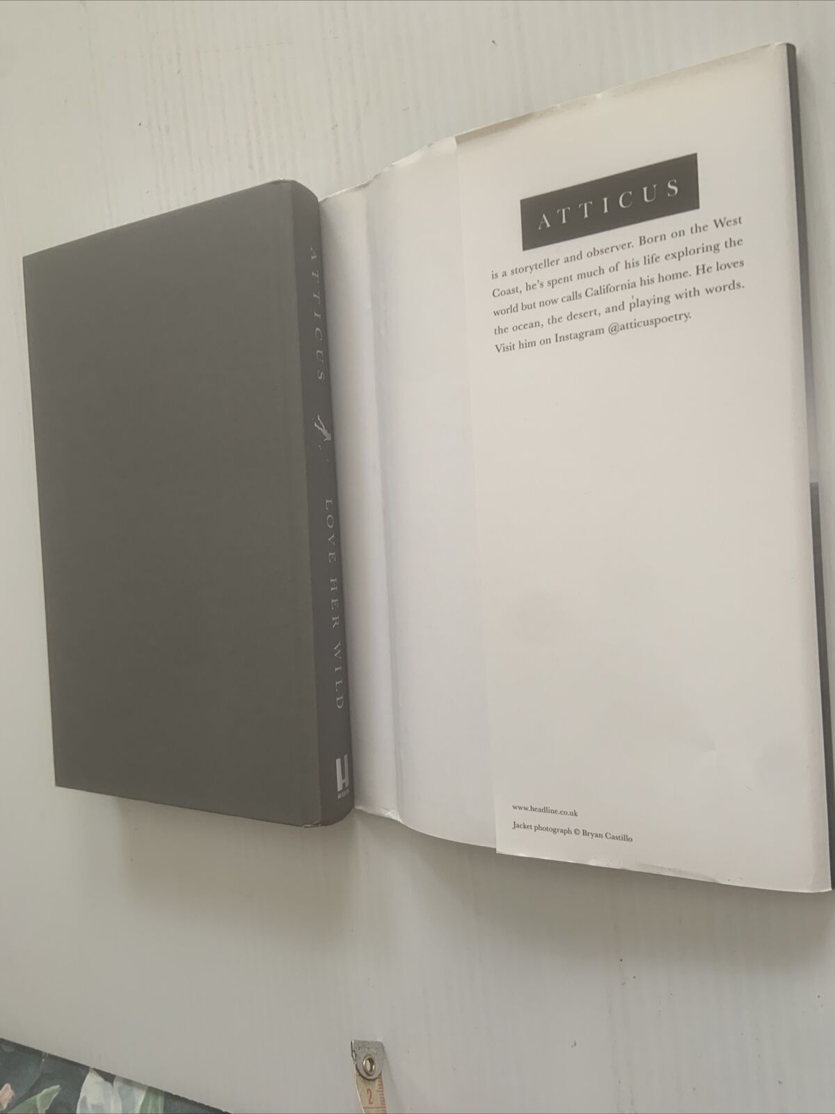 HC Book LOVE HER WILD ATTICUS POEMS w DJ Great Gift NEW