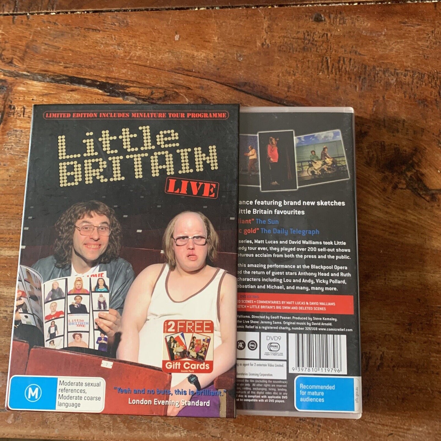 DVD LITTLE BRITAIN Live Boxed Limited Edition + Tour Program R4 Lucas Walliams
