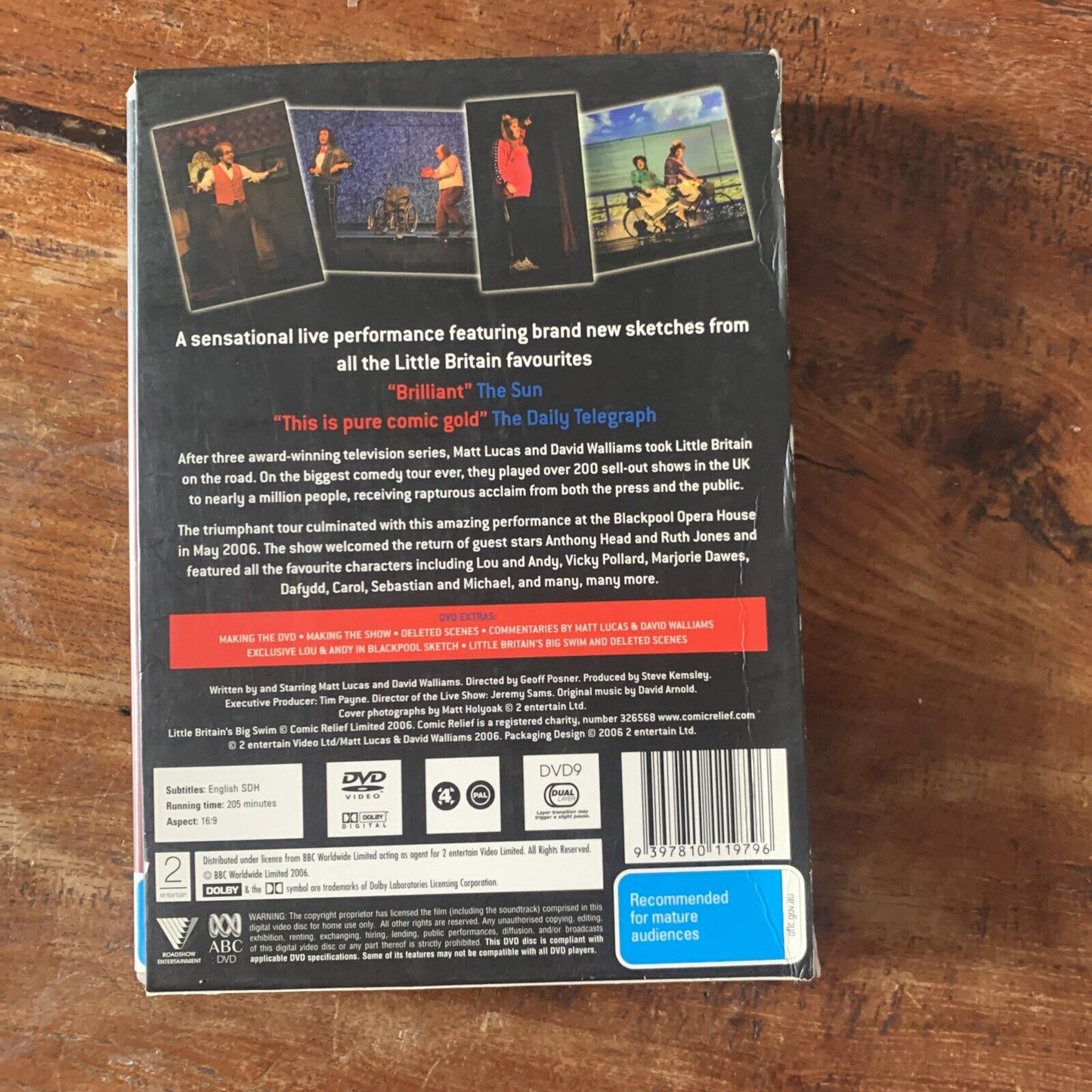 DVD LITTLE BRITAIN Live Boxed Limited Edition + Tour Program R4 Lucas Walliams