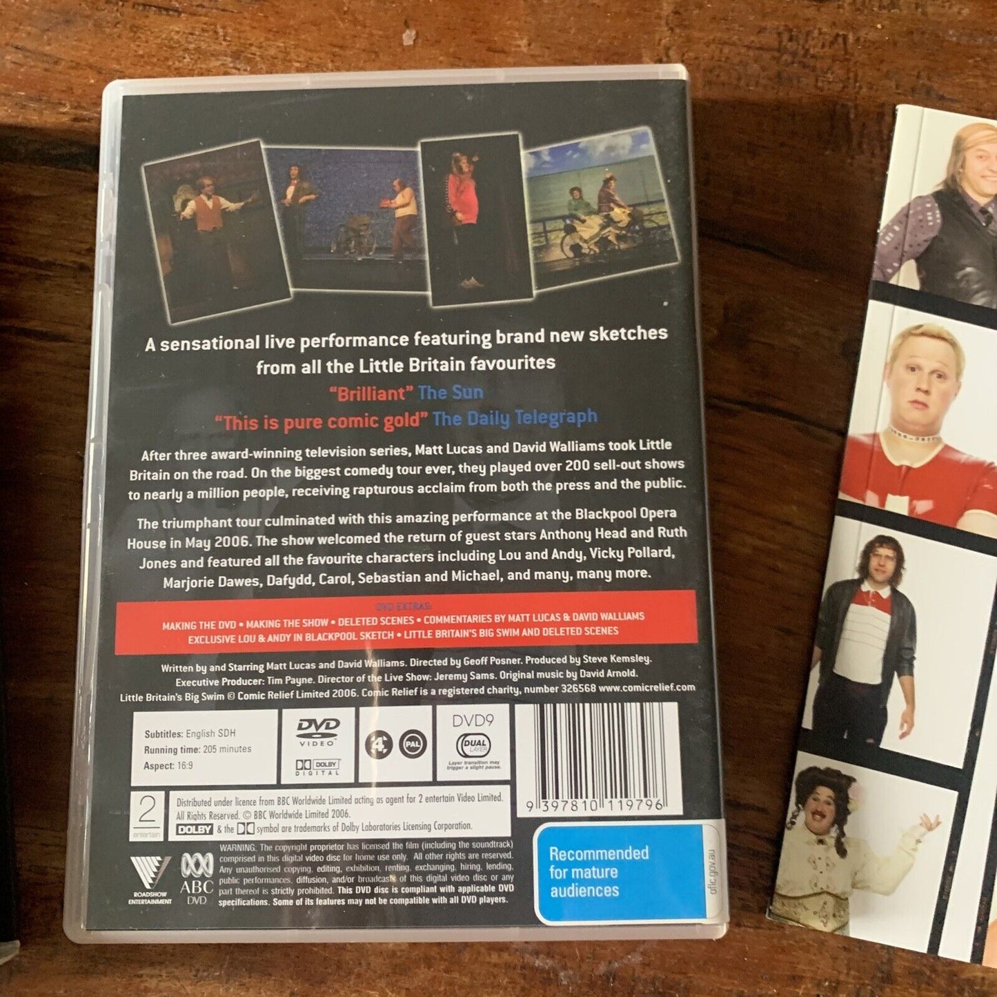 DVD LITTLE BRITAIN Live Boxed Limited Edition + Tour Program R4 Lucas Walliams