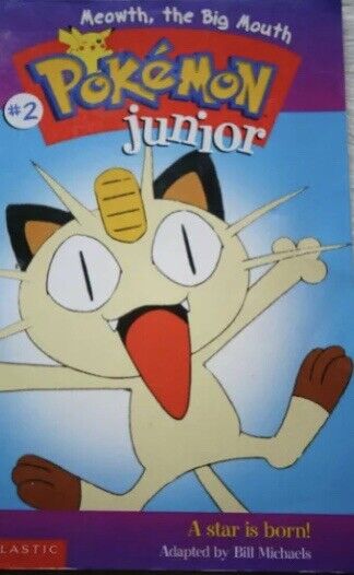 POKEMON JUNIOR #2 MEOWTH THE BIG MOUTH Bill Michaels CAT Manga Media Tie-In PB