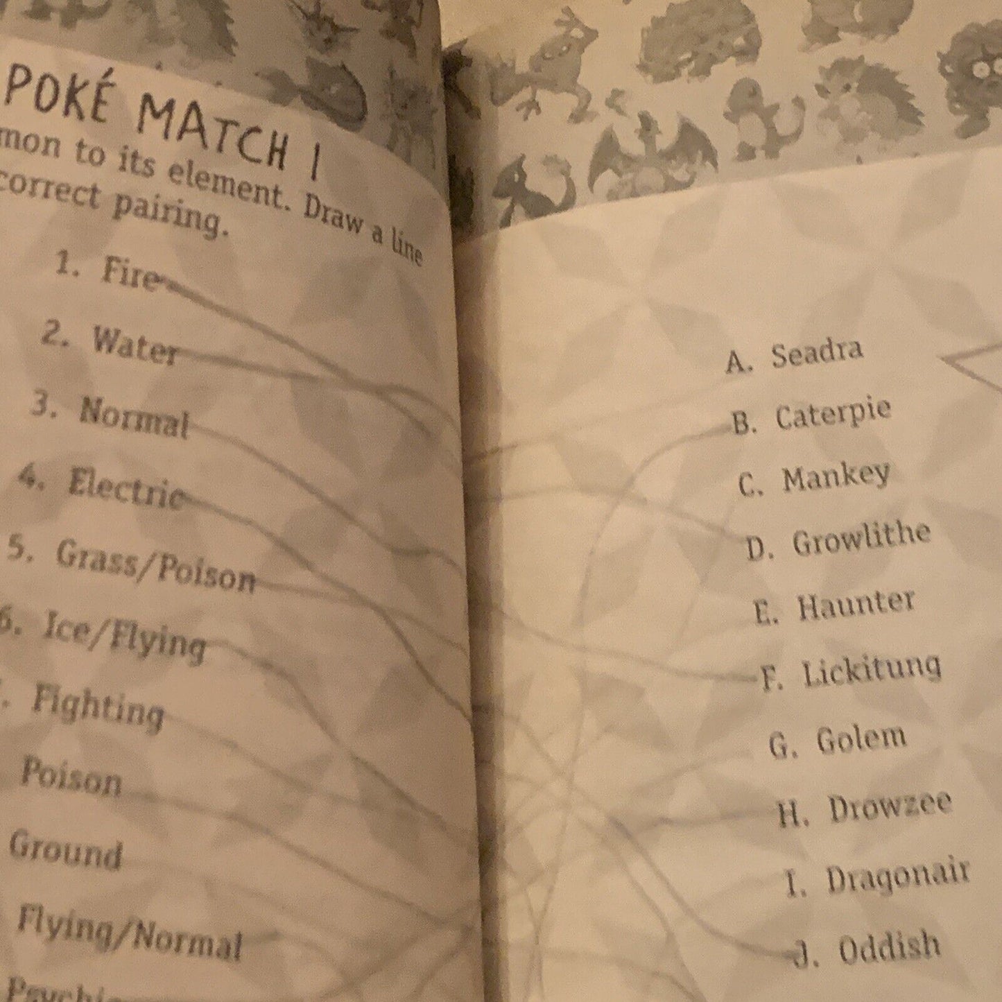 Pokemon Pop Quiz! A Total Trivia and Test Your Knowledge Book PB Pencil Answers