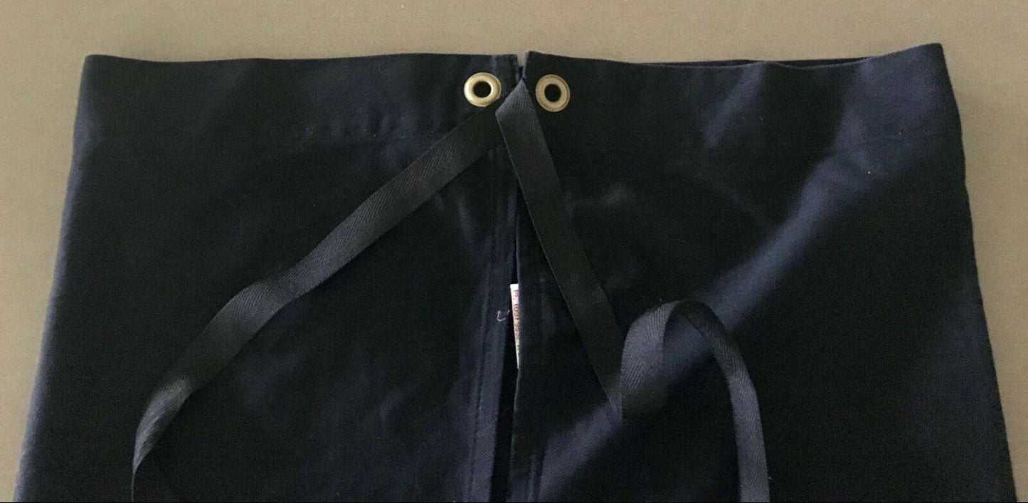 Black Cafe Bib Apron FOUR SISTERS WINES Excellent Quality Waist Tie BBQ Bar NEW