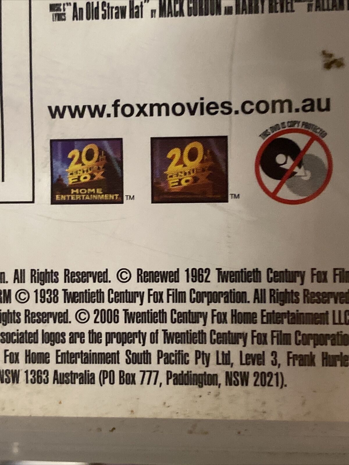 DVD 1 Disc Rebecca of Sunnybrook Farm SHIRLEY TEMPLE 1938 | 2006 Movie