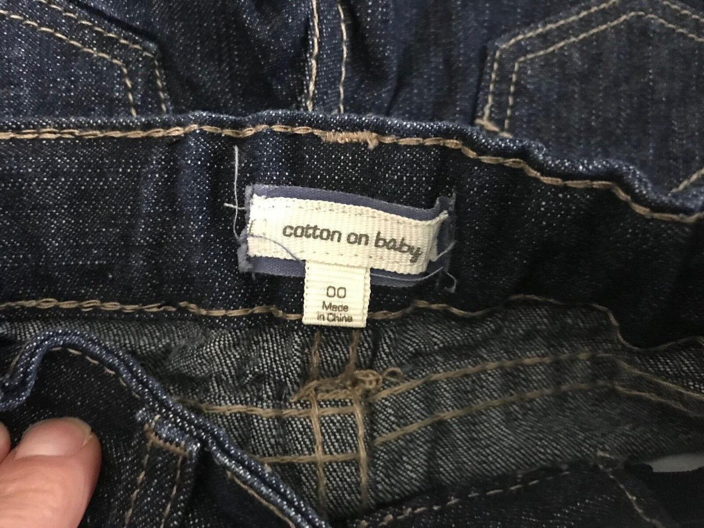 Baby Girl COTTON ON BABY Blue Denim Skinny Leg Jeans Size 00 3 - 6 Mths Casual