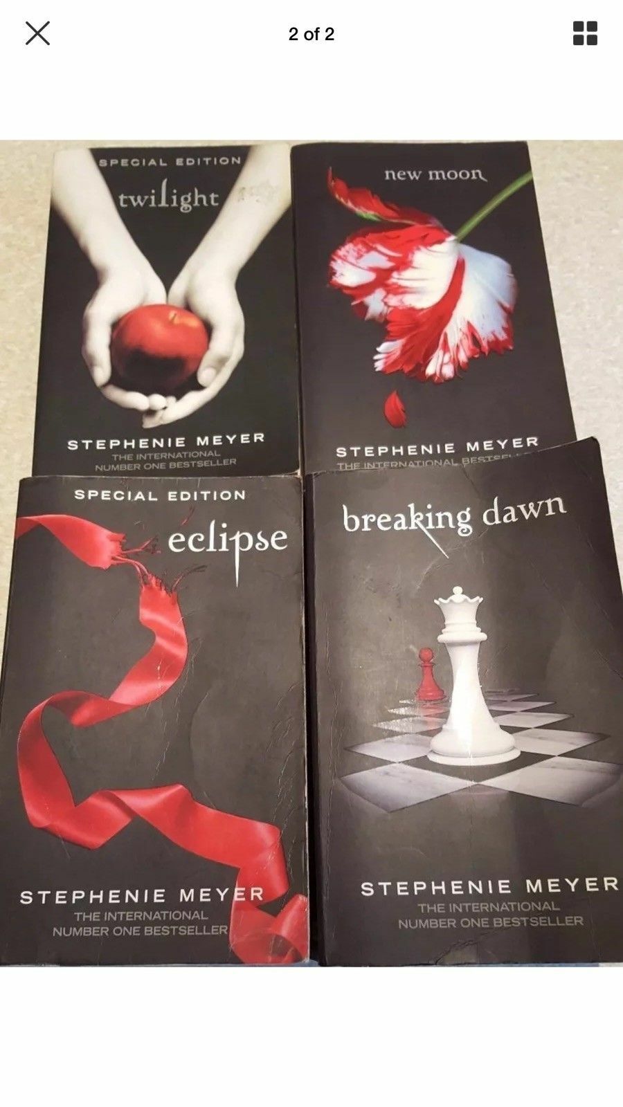 PB Books TWILIGHT SAGA Novel Series Stephanie Meyer 4 BOOK BUNDLE LOT
