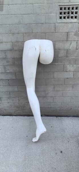 75cm White MANNEQUIN FEMALE Display Decor Model Upcycle Leg And Buttocks