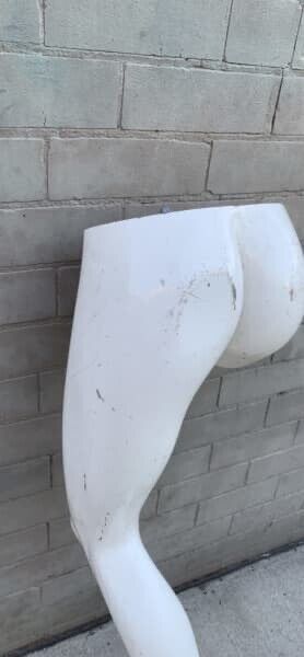 75cm White MANNEQUIN FEMALE Display Decor Model Upcycle Leg And Buttocks