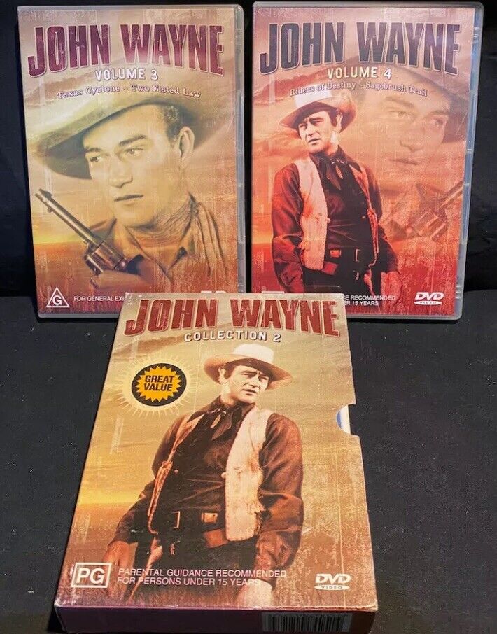 2 Disc DVD JOHN WAYNE Cowboy Collection 2 Movie 2004 Country & Western