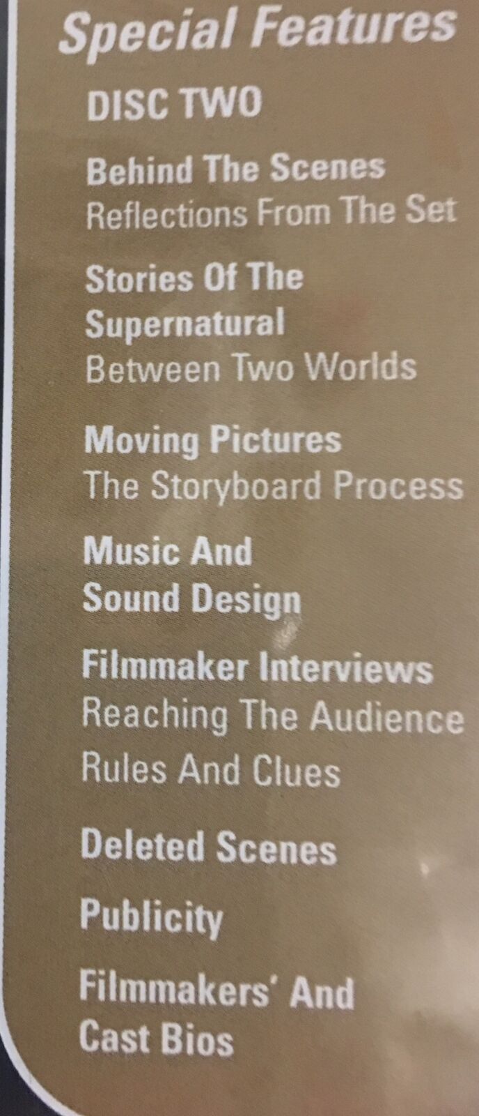 2 Disc DVD THE SIXTH SENSE Collector’s Edition Special Features Ghost Sealed NEW