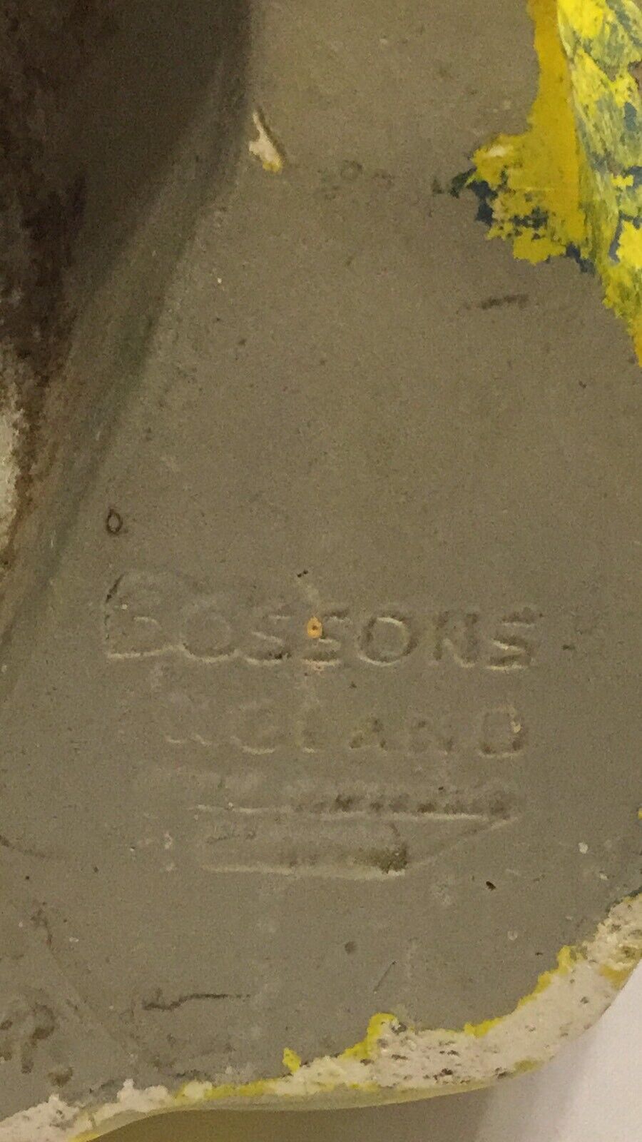 BOSSONS CHALKWARE Rustic Vintage 17cm PIRATE W Parrot Buccaneer Wall Art