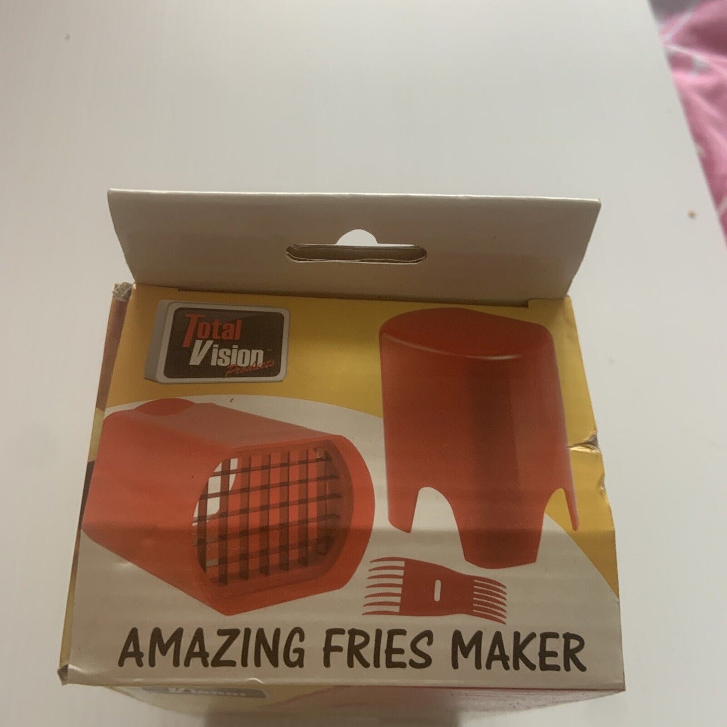TOTAL VISION AMAZING FRIES MAKER Potato Chipper L Slicer Chip Cutter Chopper