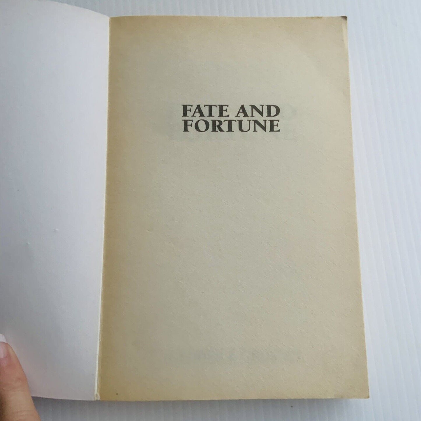 PB Book FATE AND FORTUNE by Geddes & Grosset Ancient Arts 1998 New Age