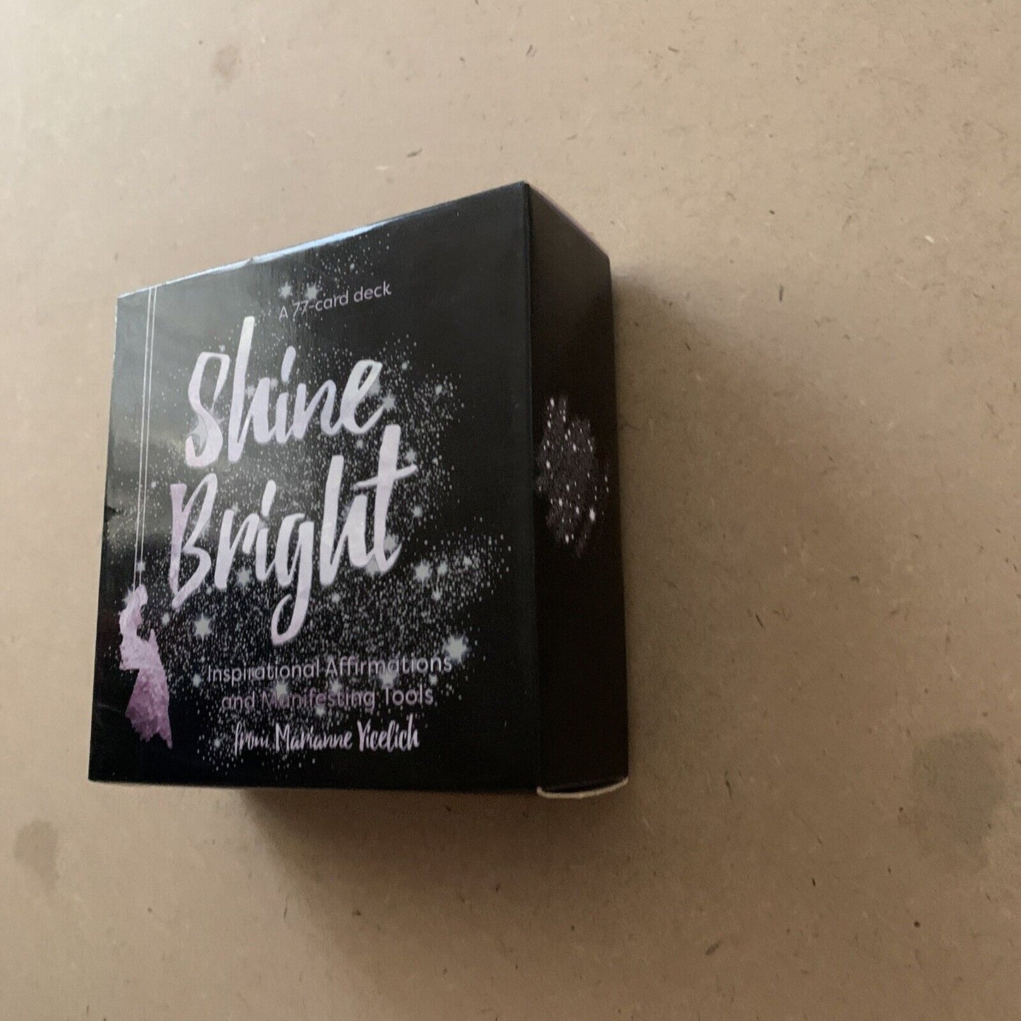 ORACLE CARDS SHINE BRIGHT 77 Card Deck Marianne Yiedich Gold Edge Gift Box NEW