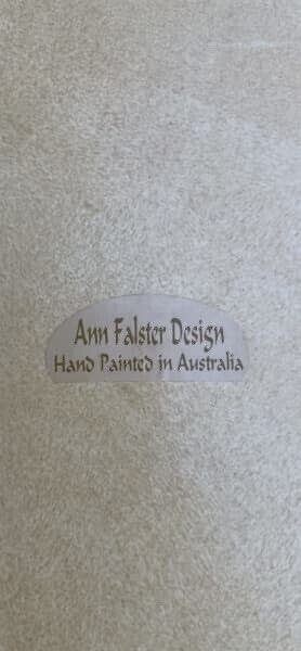 ANN FALSTER Serving Tray Design Australia Hand Painted Figs 1997 *Distress AE102