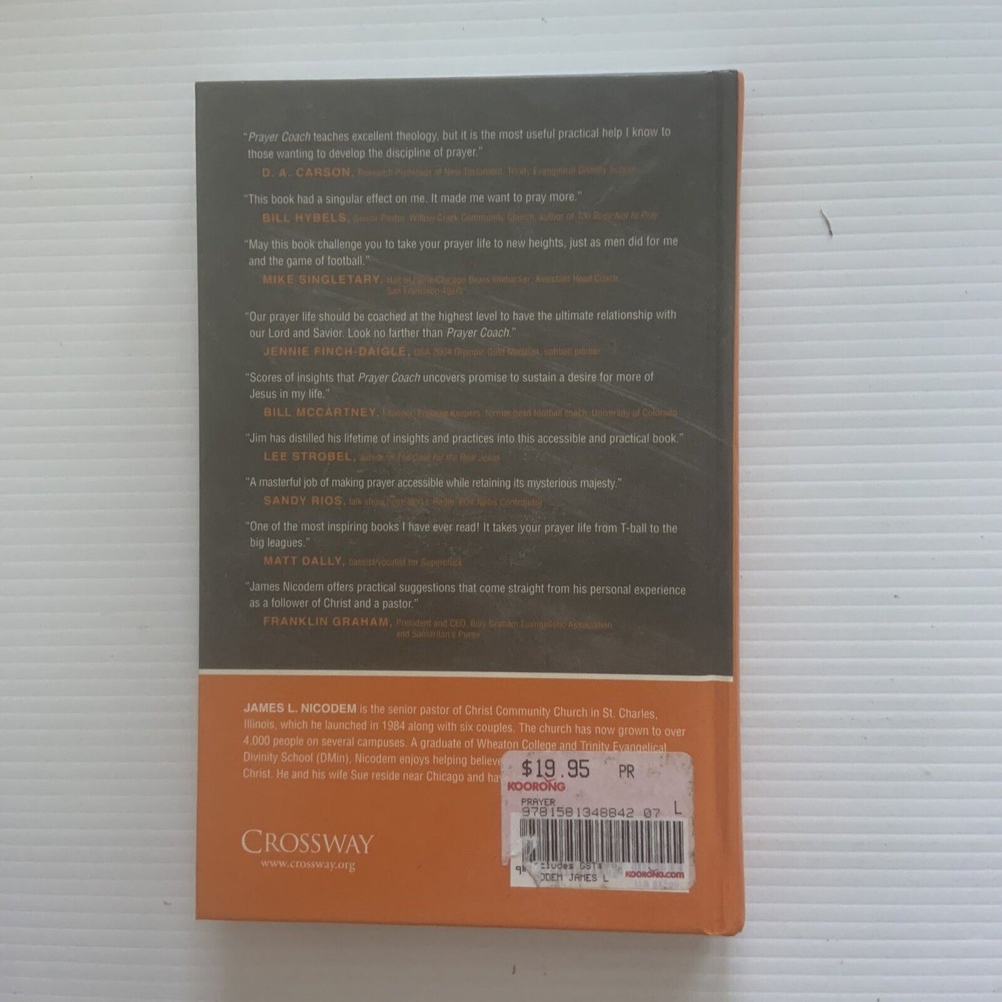 HC Book PRAYER COACH Get Off The Bench & Into The Playing Field James L Nicodem