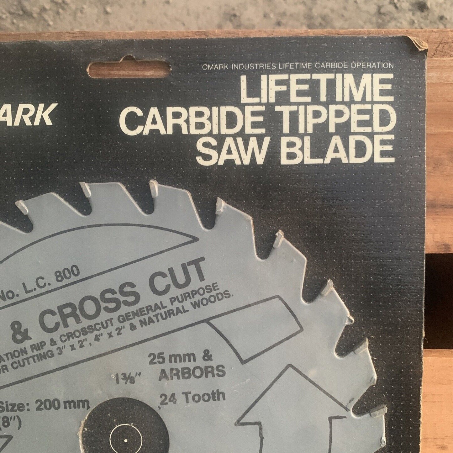 Saw Blade OMARK 200mm 25mm & Arbors RIP & CROSSCUT Carbide Tipped 24 Australia