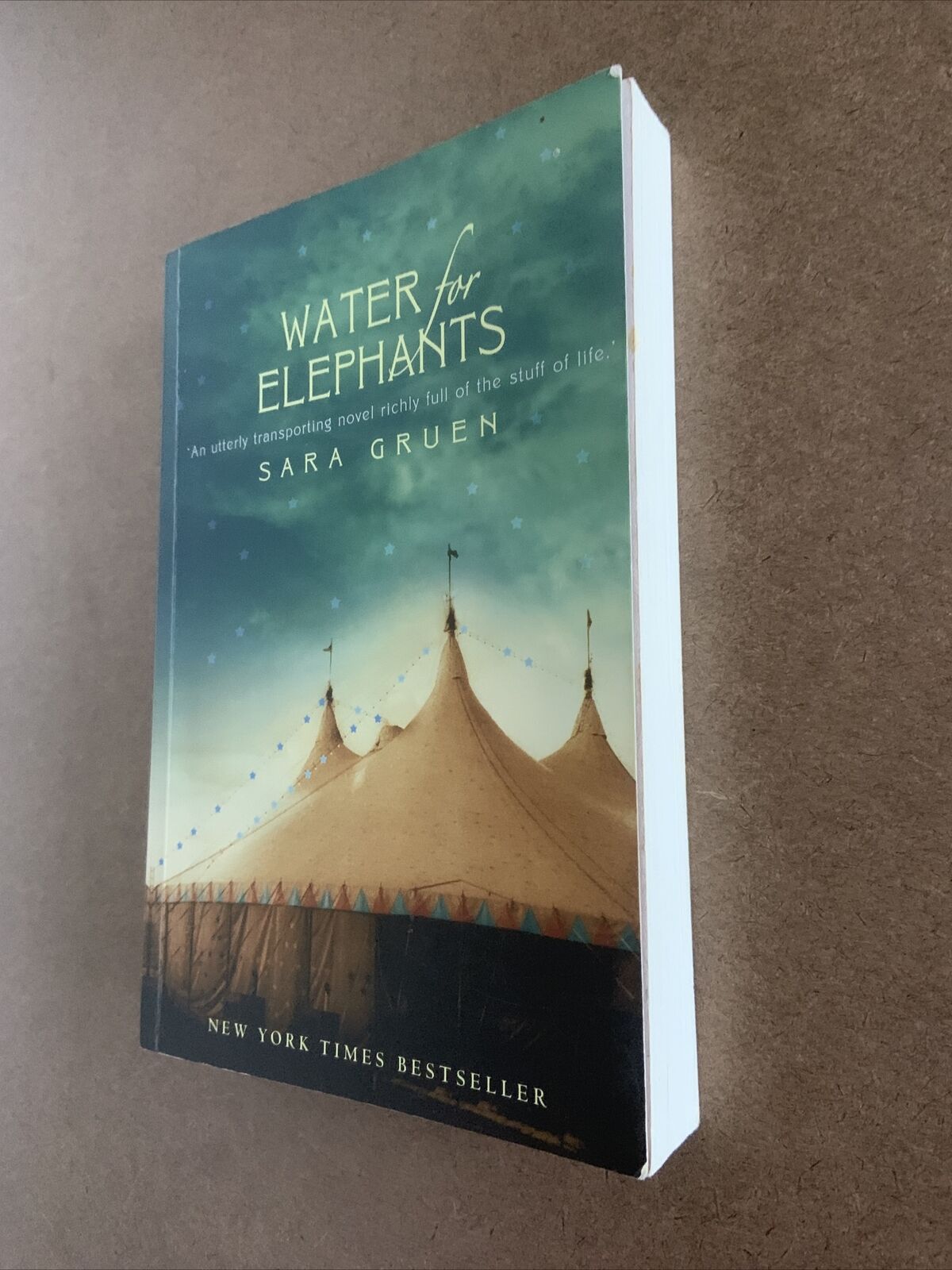 Fiction PB WATER FOR ELEPHANTS by Sara Gruen Women's Romance PB Book 2006