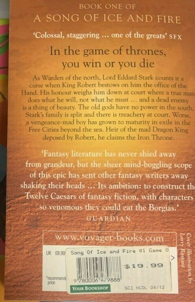 A GAME OF THRONES A Song of Ice and Fire Book 1 by George R R Martin 2011 NEW