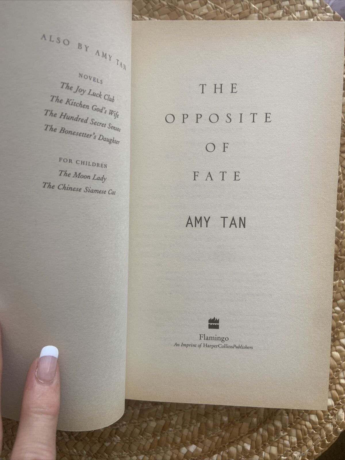 HC Book THE OPPOSITE OF FAITH By Amy Tan Large DJ 2003 Biography True Stories