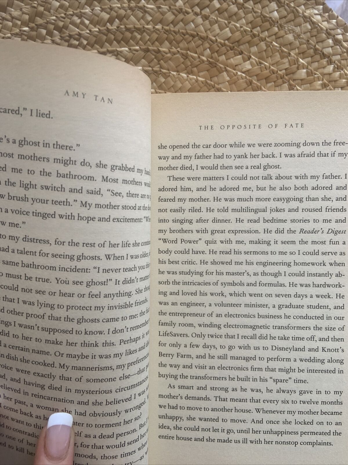 HC Book THE OPPOSITE OF FAITH By Amy Tan Large DJ 2003 Biography True Stories