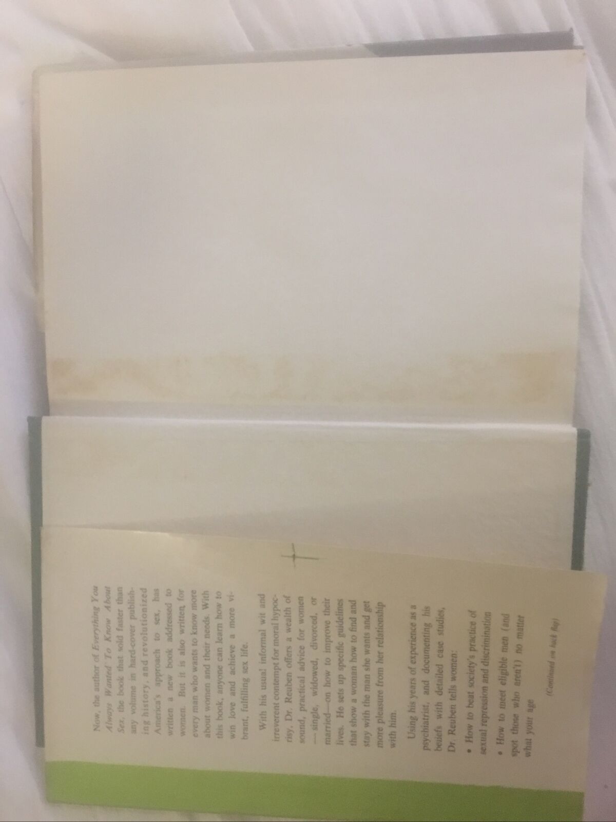 HC Book RARE Any Woman Can By David R Reuben Non Fiction DJ 1972