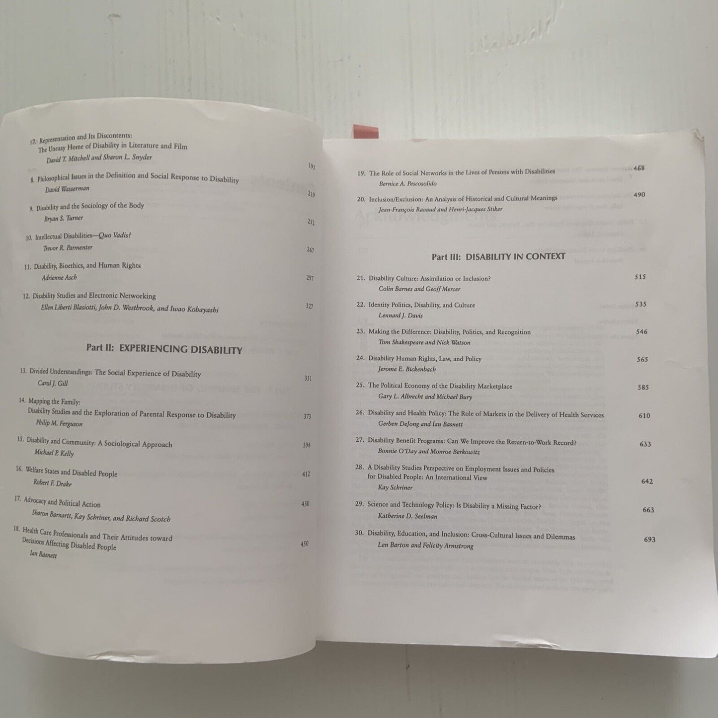 Handbook of Disability Studies by Gary L Albrecht Textbook Medicine