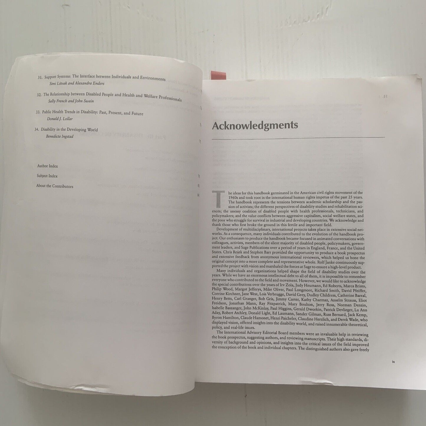Handbook of Disability Studies by Gary L Albrecht Textbook Medicine