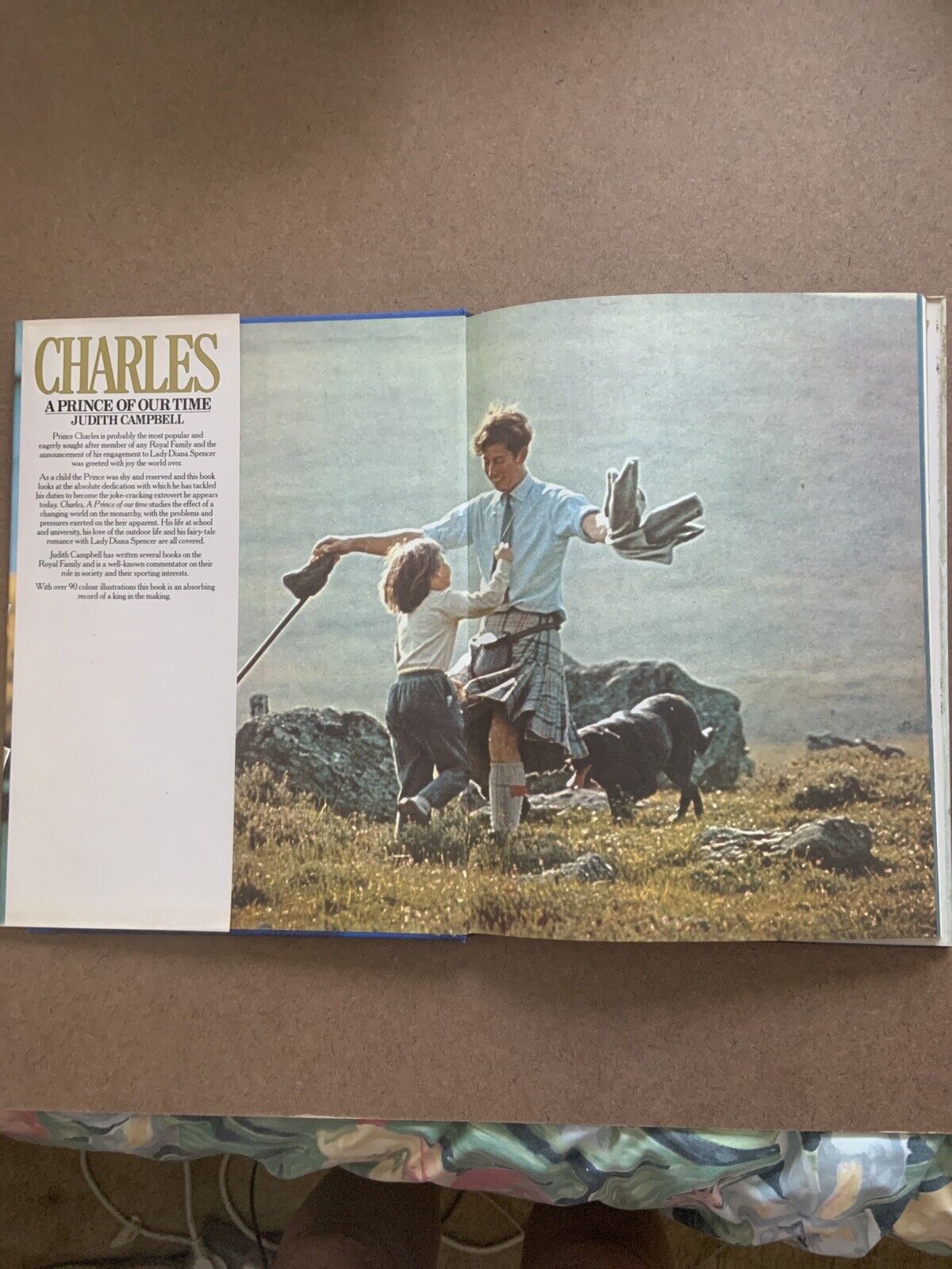HC Book CHARLES A PRINCE OF OUR TIME Judith Campbell Lady Diana Royal 1981 Lg DJ
