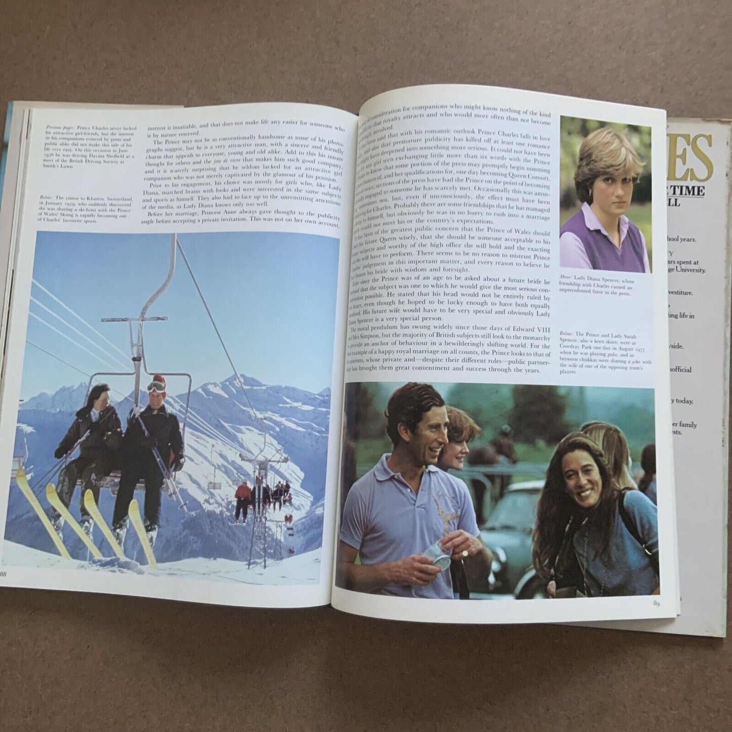 HC Book CHARLES A PRINCE OF OUR TIME Judith Campbell Lady Diana Royal 1981 Lg DJ