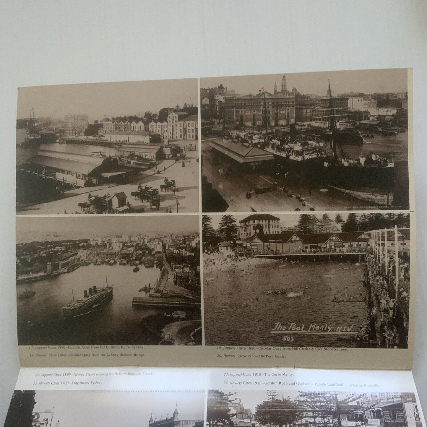 PICTURE POST CARDS OF YESTERYEAR SYDNEY IN COLOUR - 24 VIEWS