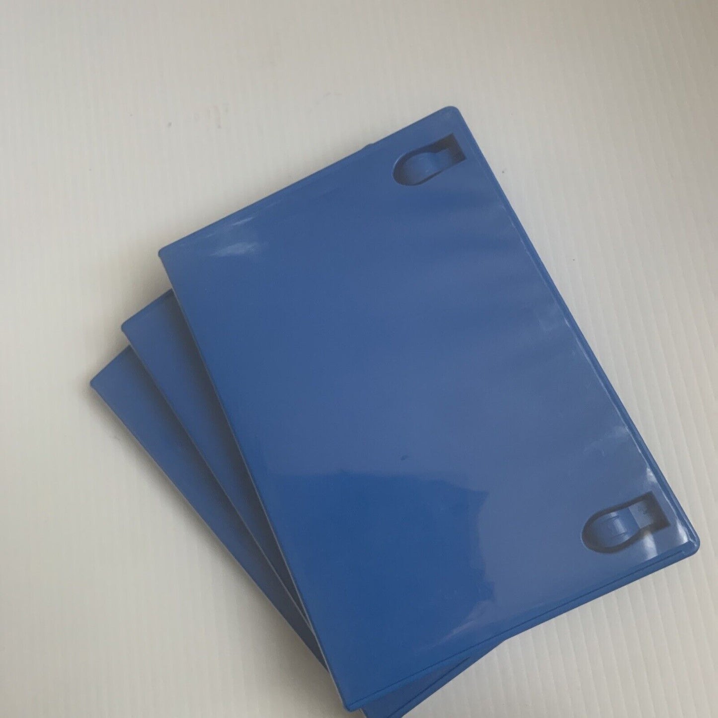 3x CD DVD Cover Case HOLDS 1 Disc & Booklet Blue 25mm Replacement Title Sleeve