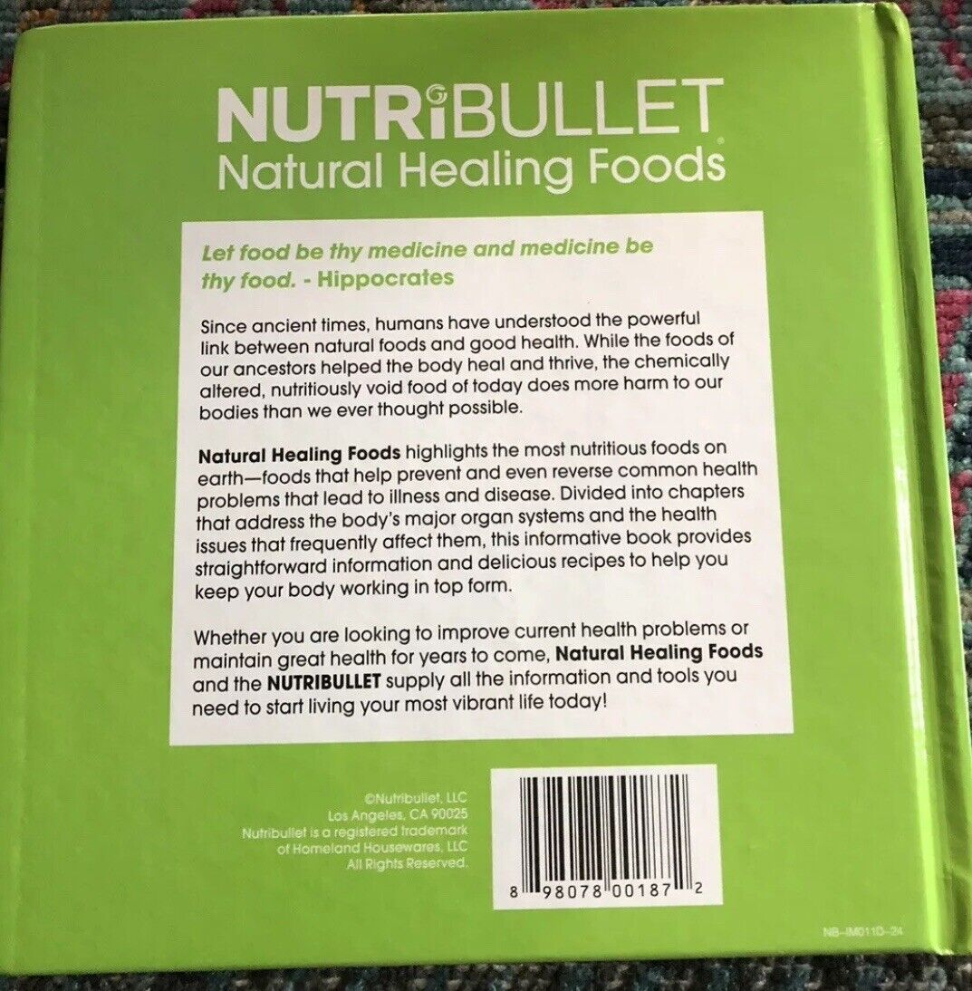 Cookbook NUTRIBULLET Natural Healing Foods Supercharge Your Health Naturally