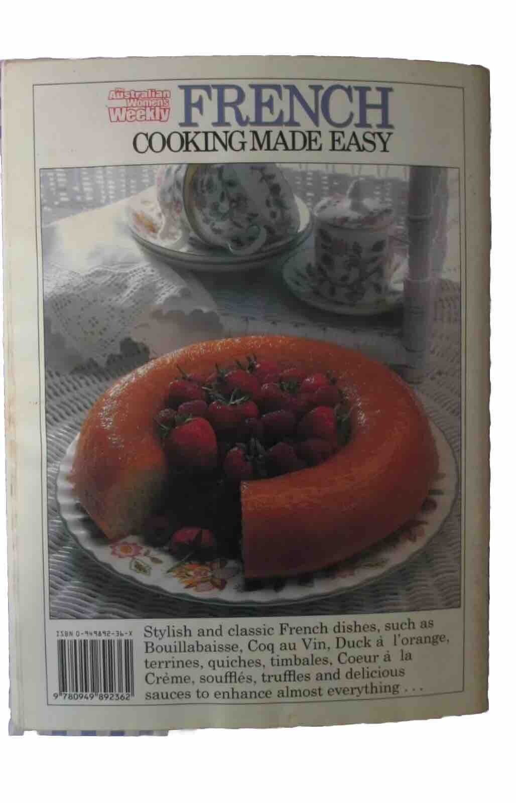 Retro The Australian Womens Weekly FRENCH COOKING MADE EASY Cookbook Recipes