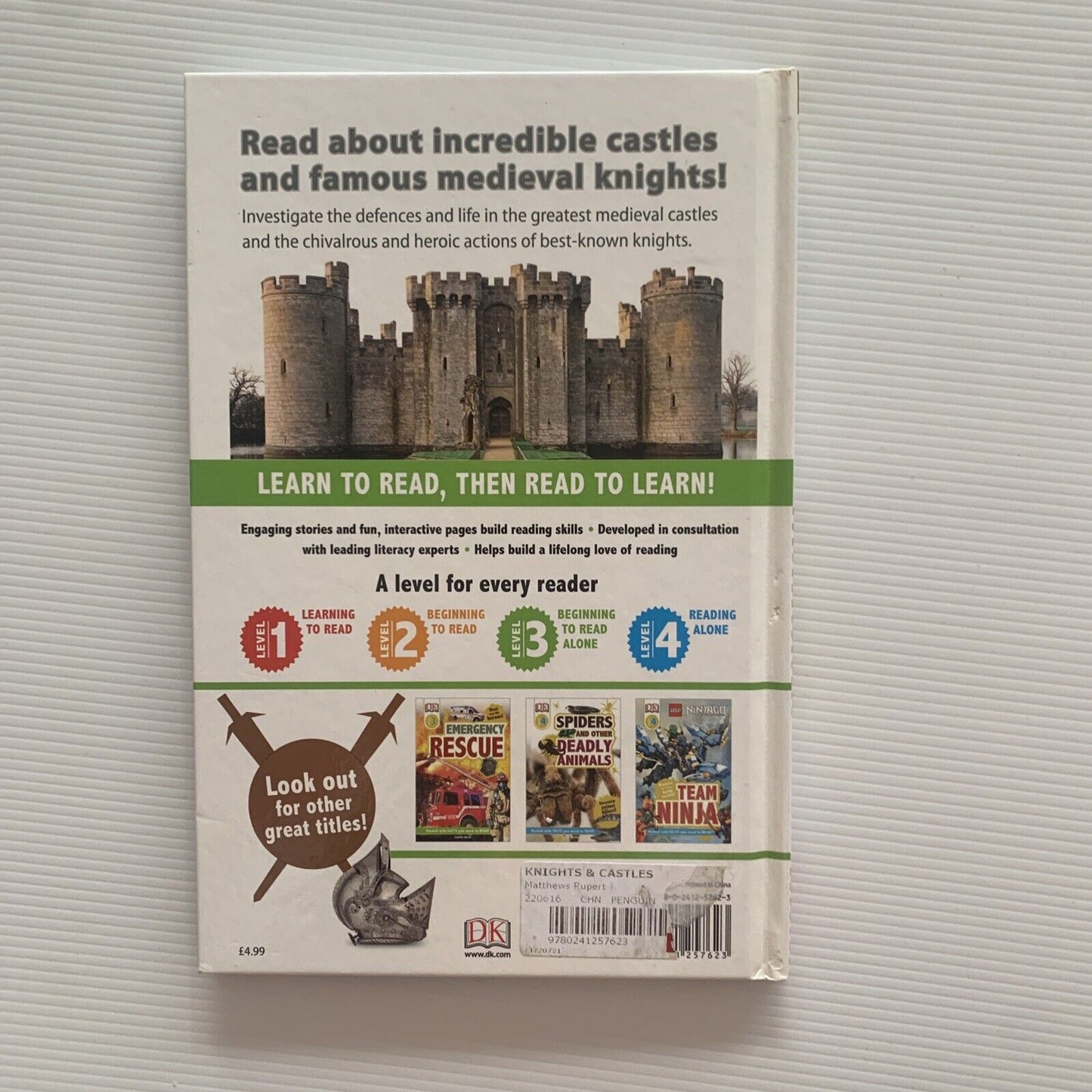 Knights and Castles DK Readers: Level 3 by DK Publishing Rupert Matthews HC