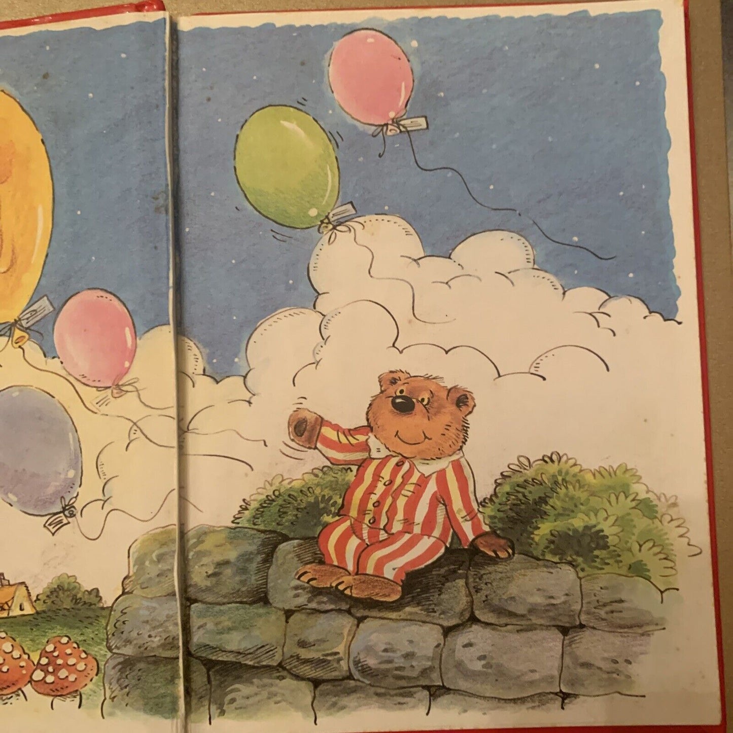 Teddy Tales Book - Teddy's Moon Balloon 1995 HC Maureen Spurgeon Brown Watson